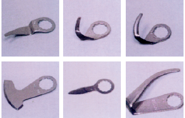 Przykłady wymiennych końcówek roboczych do noża wibracyjnego