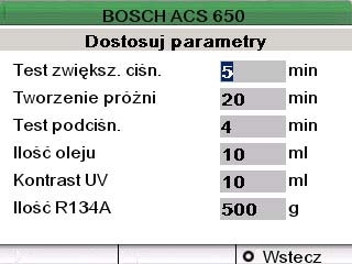 Przykładowy obraz z ekranu urządzenia ACS