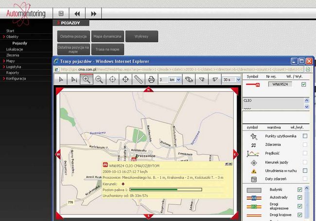 Informacje docierają do użytkownika w formie komunikatów tekstowych, map i wizualizacji