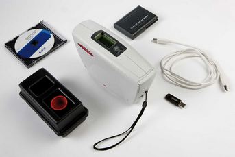 Spektrofotometr Chromovision® wraz z akcesoriami mieści się w poręcznym futerale