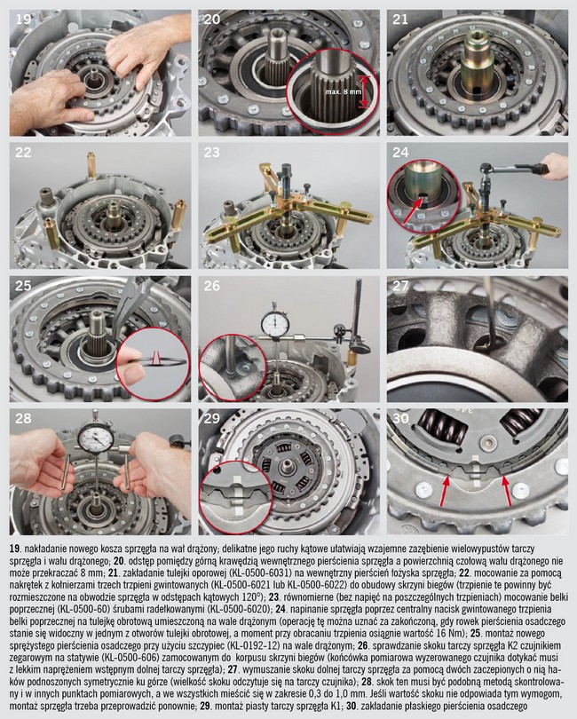 Montaż podwójnego sprzęgła