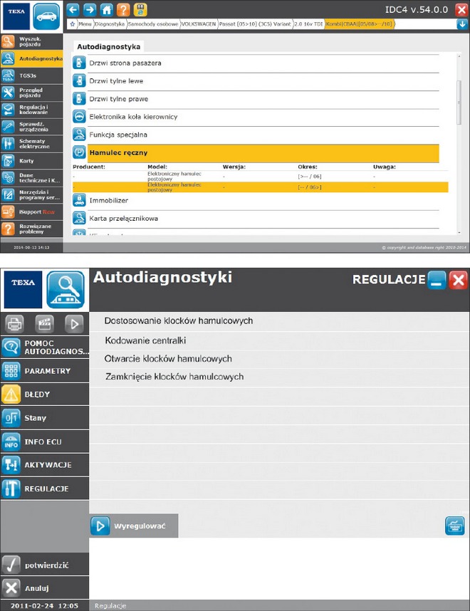 Awaria hamulca elektrycznego